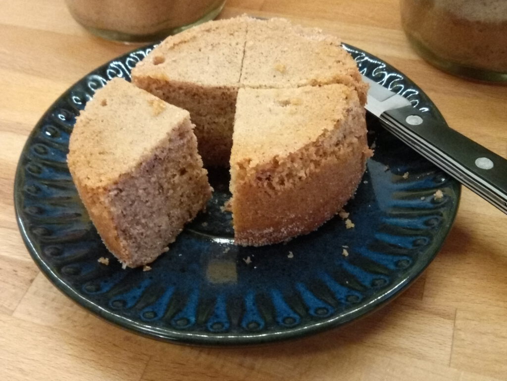 Kuchen im Glas (aufgeschnitten)